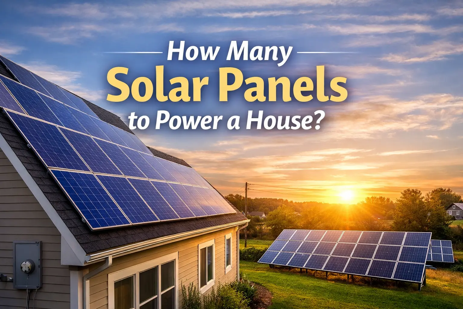 How Many Solar Panels to Power a House?