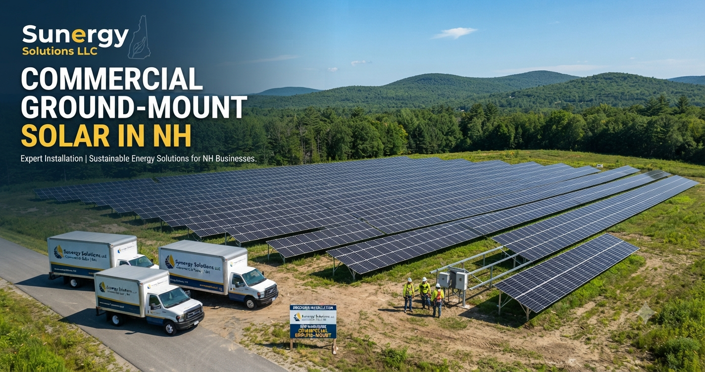 Sunergy Solutions LLC provides Commercial Ground-Mount Solar in NH & Industrial Solar Panel Contractors for New Hampshire.