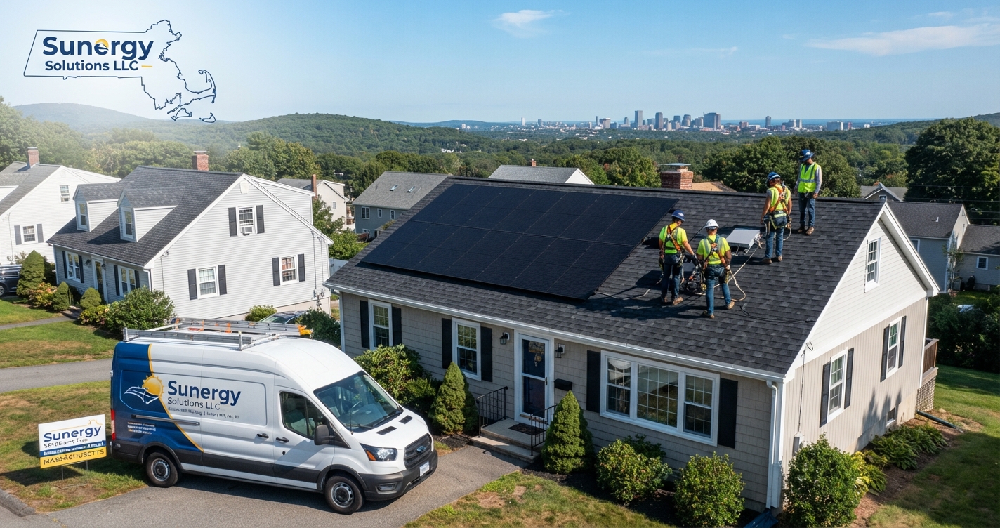 Sunergy Solutions LLC offers Residential Roofing and Solar in Massachusetts.