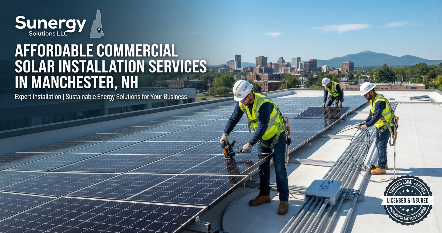 Sunergy Solutions LLC offers Affordable Commercial Solar Installation Services in Manchester.