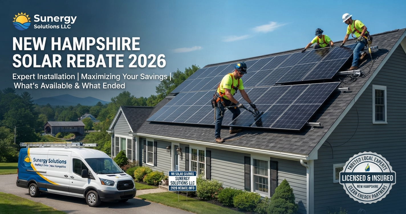 Sunergy Solutions LLC offers New Hampshire Solar Rebate 2026.