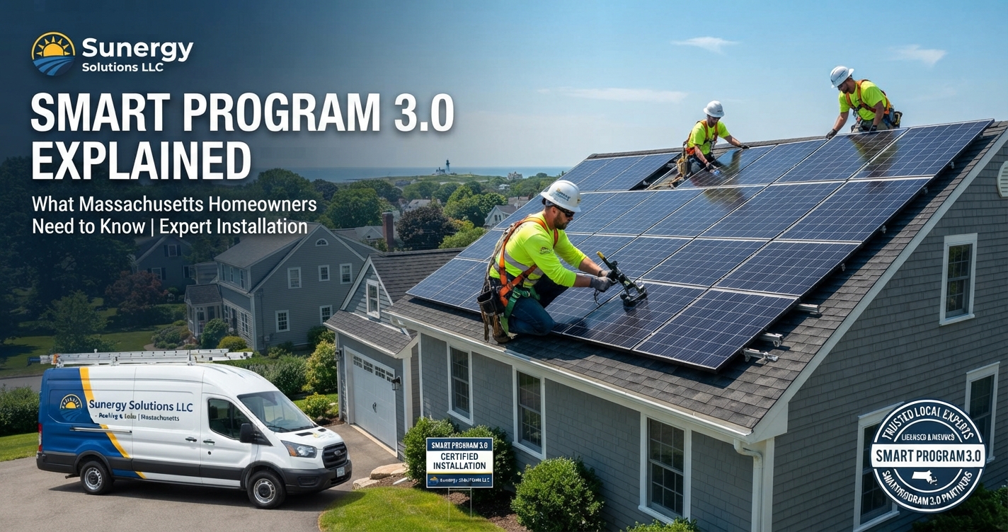 Sunergy Solutions LLC offers SMART Program 3.0 Explained What Massachusetts Homeowners Need to Know.