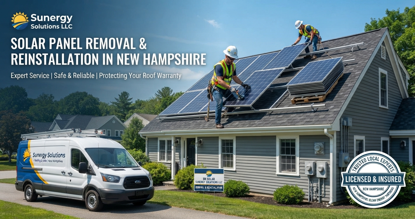 Solar Panel Removal and Reinstallation in New Hampshire